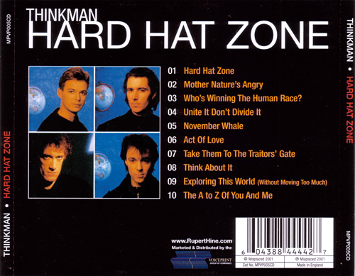 Thinkman - Hard Hat Zone - VoicePrint MPVP 005 CD UK CD