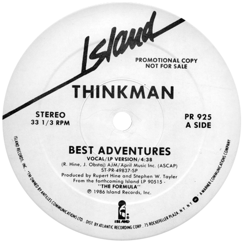 Thinkman - Best Adventures - Island PR 925 USA 12"