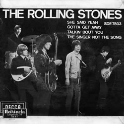 The Rolling Stones - She Said Yeah - Decca EP SDE 7503 - back cover • Belgium discography: EPs