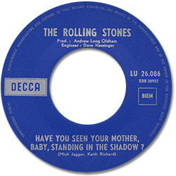 The Rolling Stones: Have You Seen Your Mother, Baby, Standing In The Shadow ? - Belgium 1966