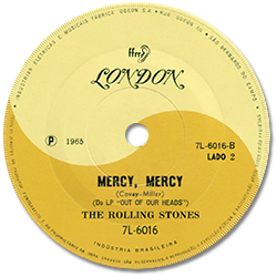 Mercy Mercy by The Rolling Stones - Brazilian single