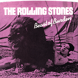 The Rolling Stones • Beast of Burden - 'lion' cover reissue