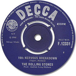 The Rolling Stones: 19th Nervous Breakdown - Denmark / UK 1966