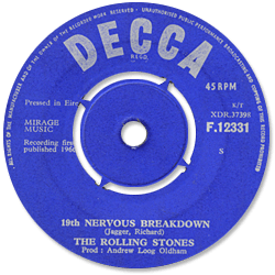 The Rolling Stones - 19th Nervous Breakdown • Ireland discography: The Decca years