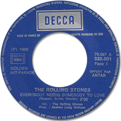 The Rolling Stones: Everybody Needs Somebody To Love - France 1971