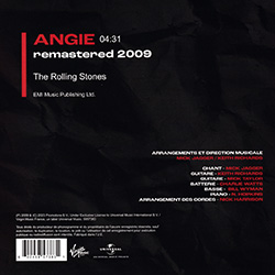 The Rolling Stones: Angie - Virgin 5857383, France 2023, 7" PS
