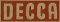 gold boxed Decca  logo - first appeared with 'Paint It Black' in 1966