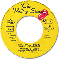 The Rolling Stones: Emotional Rescue - Germany 1980