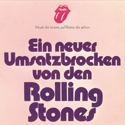 The Rolling Stones - Tumbling Dice promo insert • Germany discography: The RSR - Atlantic years [1971-1977]