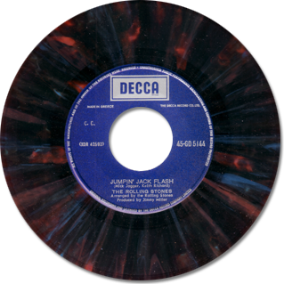 The Rolling Stones - Jumpin' Jack Flash Decca Greek multicolor 7" The Rolling Stones - Jumpin' Jack Flash Decca Greek multicolor 7"