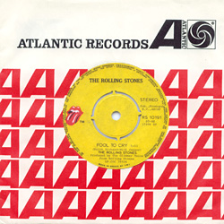 The Rolling Stones - Fool To Cry - RS 10191 • Greece discography: The RSR - Atlantic years [1971-1976]