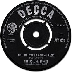 The Rolling Stones: Tell Me (You're Coming Back) - Holland / UK 1964