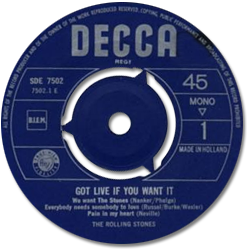 The Rolling Stones: Got Live If You Want It! - Holland 1965