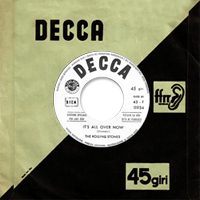 The Rolling Stones - It's All Over Now - Decca F 11934 promo • Italy discography: Decca singles & EPs