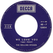 The Rolling Stones - We Love You - Decca F12654 • Italy discography: Decca singles & EPs