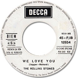 The Rolling Stones : We Love You - Italy 1967