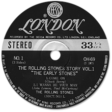 The Rolling Stones - The Early Stones - Volume 1 - London OH69 - label - London EPs - OH series [1972-1973], Japan discography