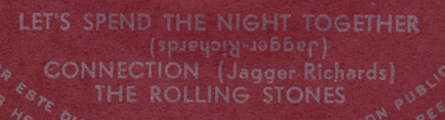The Rolling Stones - Ruby Tuesday - London EPP 835 • Mexico discography: London EPs