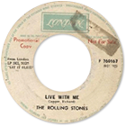 The Rolling Stones - Live With Me - London F.760167 • Philippines discography: London singles