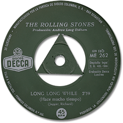 The Rolling Stones - Long Long While - Decca ME 262 - Spain The Rolling Stones - Long Long While - Decca ME 262 - Spain