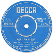 The Rolling Stones - Time Is On My Side - Decca EP 7260 • Sweden discography: Decca EPs