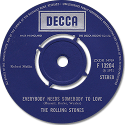 The Rolling Stones - Street Fighting Man - Sweden/UK - Decca F13204