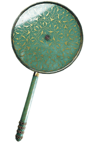 Circular mirror on long handle | DR Topkapi Palace Museum TKS1798 Circular mirror on long handle | DR Topkapi Palace Museum TKS1798