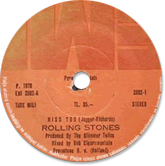 The Rolling Stones - Turkish single - Miss You - EMI 2802