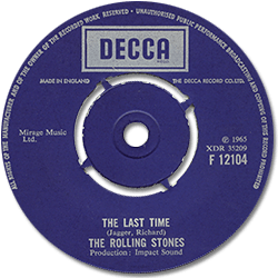 The Rolling Stones : The Last Time - UK 1972
