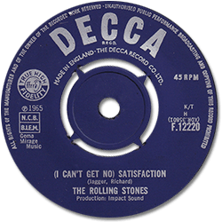 The Rolling Stones: (I Can't Get No) Satisfaction - UK 1965