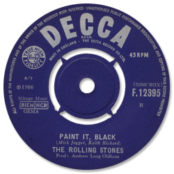 The Rolling Stones: Paint It, Black - Denmark / UK 1966