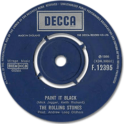 The Rolling Stones : Paint It, Black - UK 1970