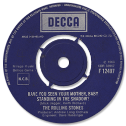 The Rolling Stones: Have You Seen Your Mother, Baby, Standing In The Shadow ? - UK 1972