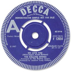 The Rolling Stones: We Love You - Denmark / UK 1967