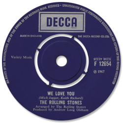 The Rolling Stones: We Love You - UK 1967