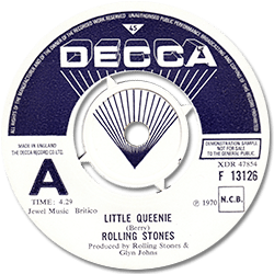 The Rolling Stones: Little Queenie - Denmark / UK 1970