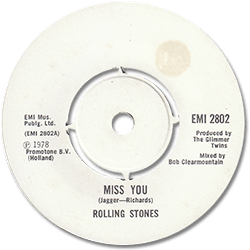 The Rolling Stones: Miss You - UK 1978