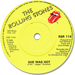 The Rolling Stones: She Was Hot - UK 1984