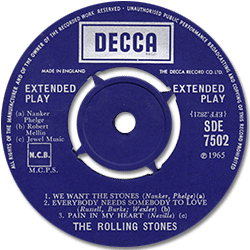 The Rolling Stones - Got Live If You Want It! - export EP with boxed Decca labels