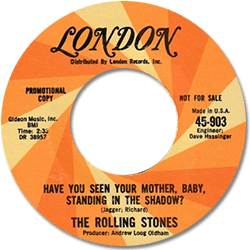 The Rolling Stones: Have You Seen Your Mother, Baby, Standing In The Shadow ? - USA 1966
