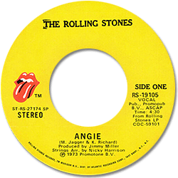 The Rolling Stones : Angie - USA 1973