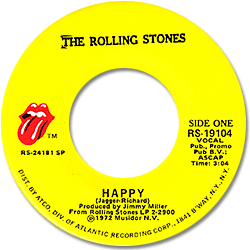 The Rolling Stones : Happy - USA 1972