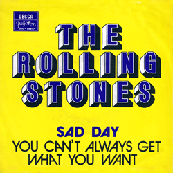 The Rolling Stones - Sad Day - SDC 88677 • Yugoslavia discography: The Decca years [1964-1971]