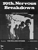The Rolling Stones - 19th Nervous Breakdown US sheet music