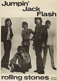 The Rolling Stones - Jumpin' Jack Flash UK promo poster