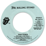 The Rolling Stones - Shattered US promo 45