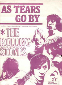 The Rolling Stones • As Tears Go By • original sheet music from 1966, UK