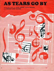 The Rolling Stones • As Tears Go By • original sheet music from 1966, USA