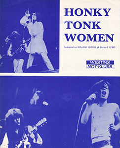 The Rolling Stones • Honky Tonk Women • original sheet music from 1969, Sweden