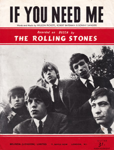 The Rolling Stones • If You Need Me • original sheet music from 1964, UK